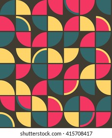 Retro Vintage Wallpaper Seamless Pattern from Sixties