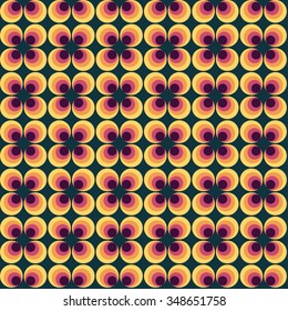 Retro Vintage Wallpaper from the Sixties Pattern