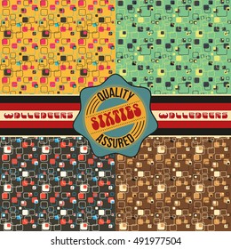 Retro Vintage Wallpapers Patterns from the Sixties 