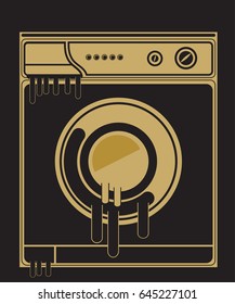 Retro Vintage  Washing Machine