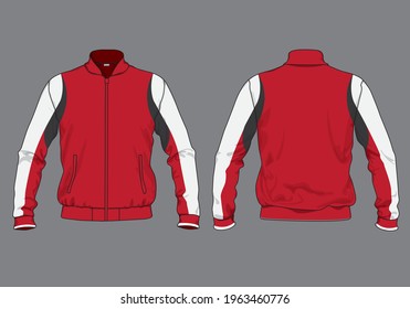 retro vintage windbreaker hoodie jacket template