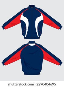 retro vintage windbreaker hoodie jacket template