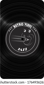 Vilo retro. Los círculos abstractos oscuros pintan el fondo. Diseño vectorial de pantalla moderna para aplicación móvil