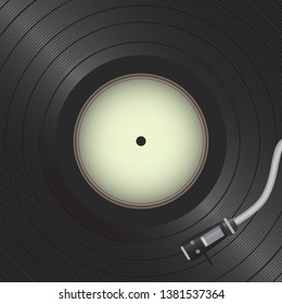 Retro vinyl disk. Gramophone Vinyl record