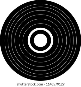 Retro vinyl disk. Vector illustration.