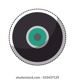 retro vinyl isolated icon