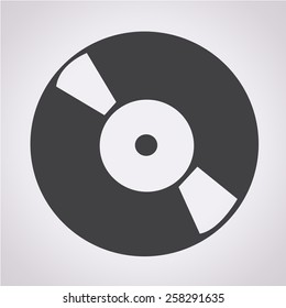 Retro Vinyl Record Icon