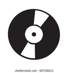 Retro vinyl record icon