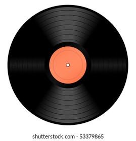 retro vinyl record - vector