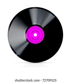 retro vinyl record - vector