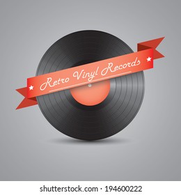 retro vinyl records