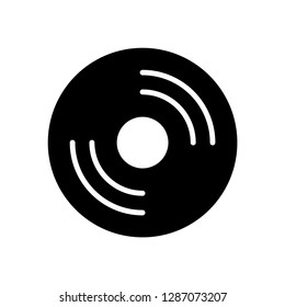 Retro vinyl vector icon