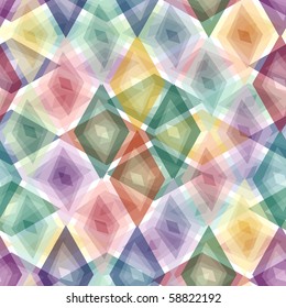 Retro vivid seamless rhombus background