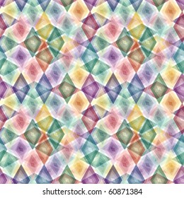 Retro vivid seamless rhombus background