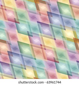 Retro vivid seamless rhombus background