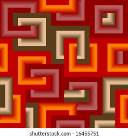 Retro vivid seamless square background