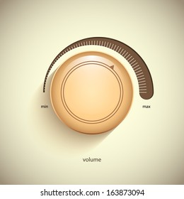 Retro volume knob.