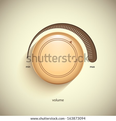 Retro volume knob.