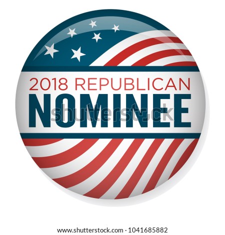 Retro Vote or Election Pin Button / Badge