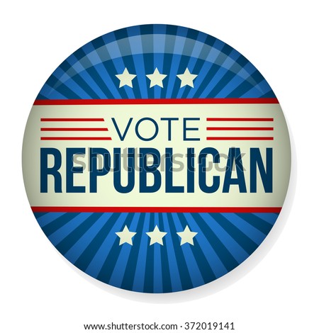 Retro Vote Republican Campaign Button