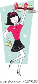 Retro Waitress