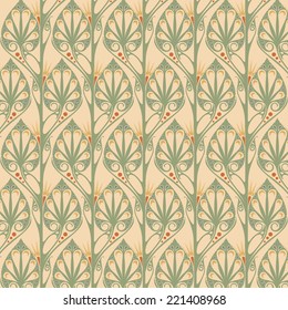 Art Nouveau Fabric Wallpaper and Home Decor  Spoonflower