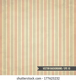 Retro wallpaper background with dual colour lines pattern and wall texture