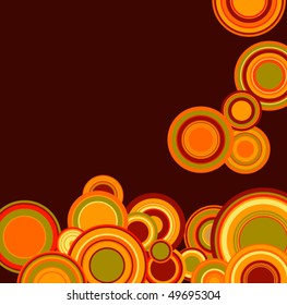 Retro wallpaper with circles
