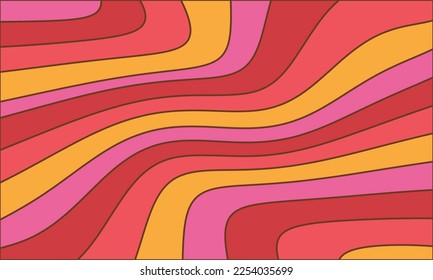 Retro Wallpaper Pattern Outlined Comic Style Vector Background