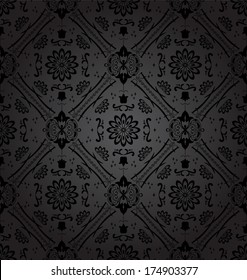 Retro wallpaper. Seamless. Vector illustration
