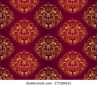 Retro wallpaper. Vector illustration