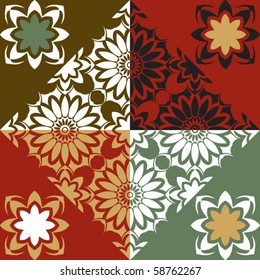 retro wallpaper, vector inverse ornament