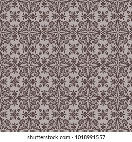 retro wallpaper and vintage seamless pattern for background, pattern in swatches