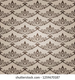 retro wallpaper and vintage seamless pattern for background, pattern in swatches