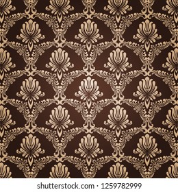 retro wallpaper and vintage seamless pattern for background, pattern in swatches