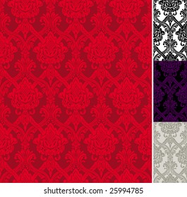 retro wallpapers with a floral decorative pattern