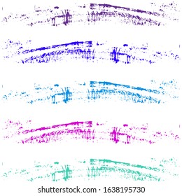 Retro watercolor brush stripes pattern on white. Pink and Violet paintbrush lines vertical texture for backdrop. Hand drown paint strokes decorative artwork. For print.