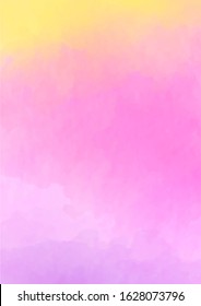 Retro watercolor image with pink watercolor texture   background. Creative artistic background.    Abstract summer background.