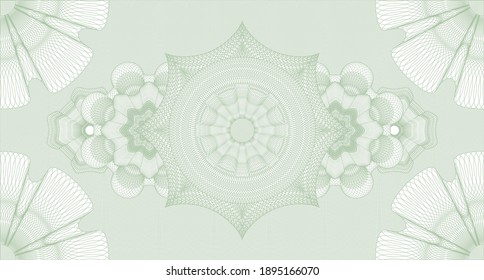 Retro watermark. Guilloche background. Vector illustration. Detailed design. 