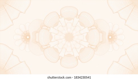 Marca de agua retro. Patrón de dinero. Ilustración artística. Diseño detallado. 