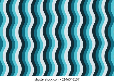 Retro wave colorful background, minimal bluish color wave pattern backdrop, curve lines background