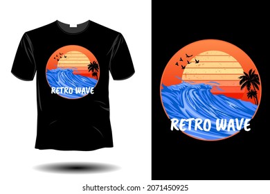 retro wave retro vintage design