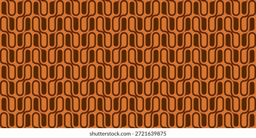 Fundo ondulado retrô. Padrão contínuo. Vetor.