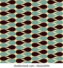 Retro wavy background. Seamless pattern. Vector.