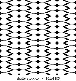 Retro wavy background. Seamless pattern. Vector.