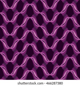 Retro wavy background. Seamless pattern. Vector.