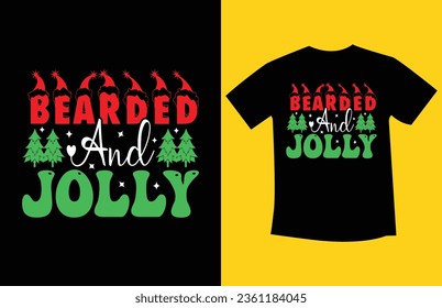 Retro Wavy Christmas t shirt design