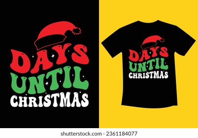 Retro Wavy Christmas t shirt design