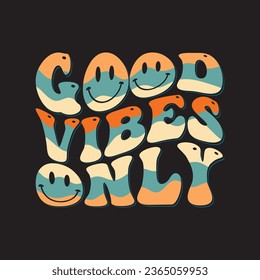 RETRO WAVY GROOVY T SHIRT DESIGN