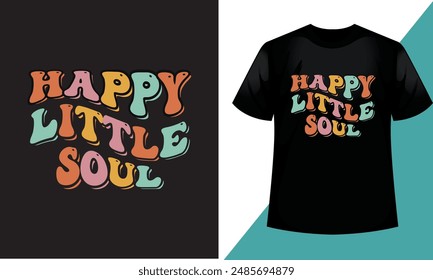 Retro wavy groovy, typography style, vintage ,typeface in bundle, 70s 3d style rainbow color t shirt design.
